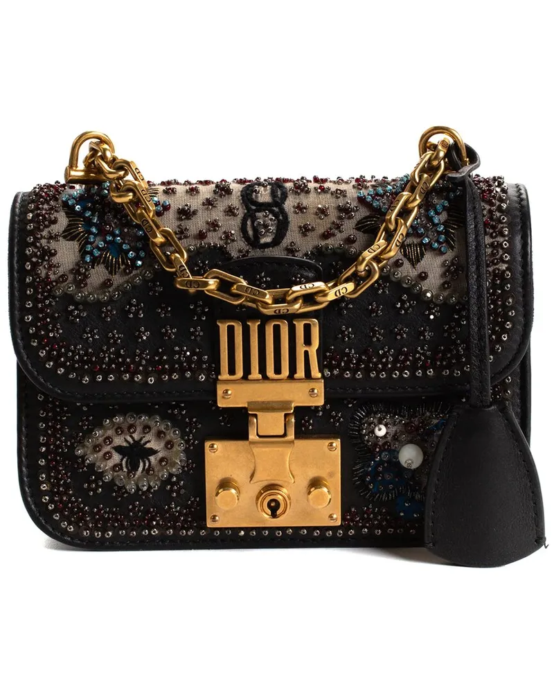 Dior Black Dioraddict Beaded Flap Bag (Authentic Pre-Loved Nocolor