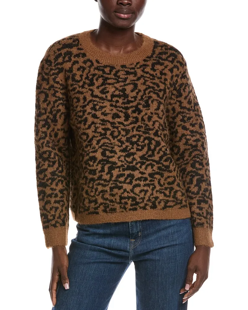 Vince Camuto Wool-Blend Sweater Brown