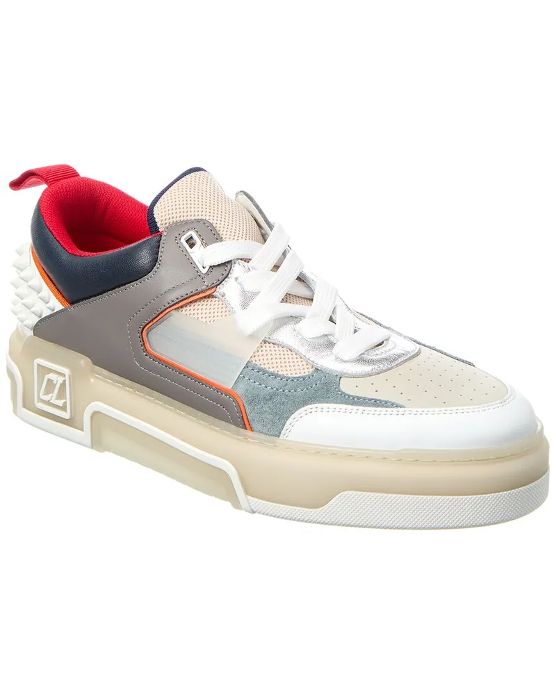 Christian Louboutin Astroloubi Leather & Mesh Sneaker Grey