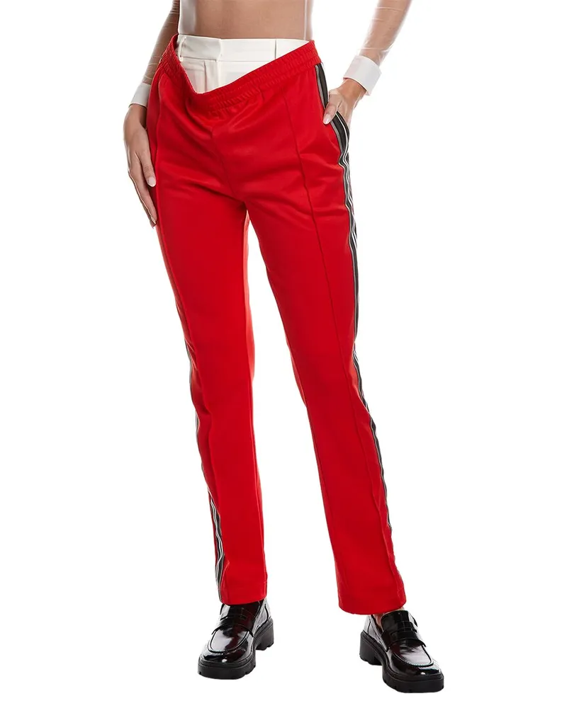Burberry Wool-Trim Pant Red