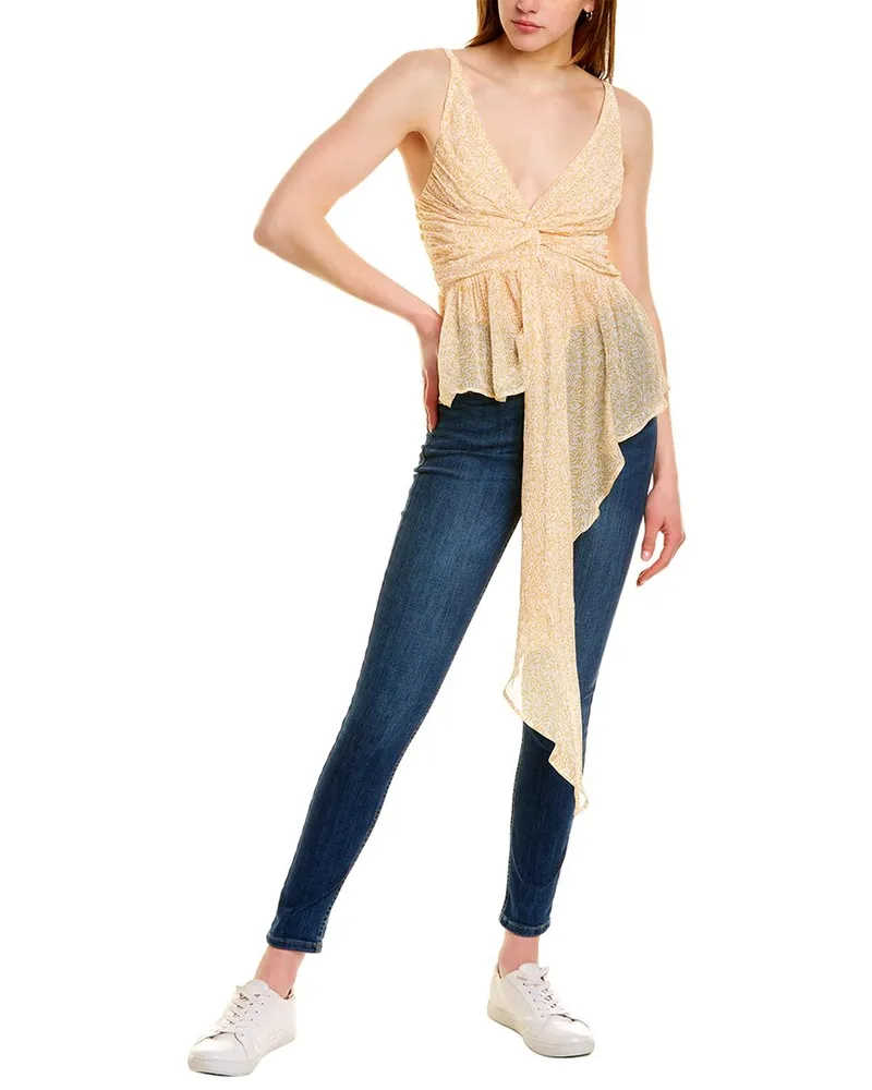 Sabina Musayev Brize Silk-Blend Top Nocolor