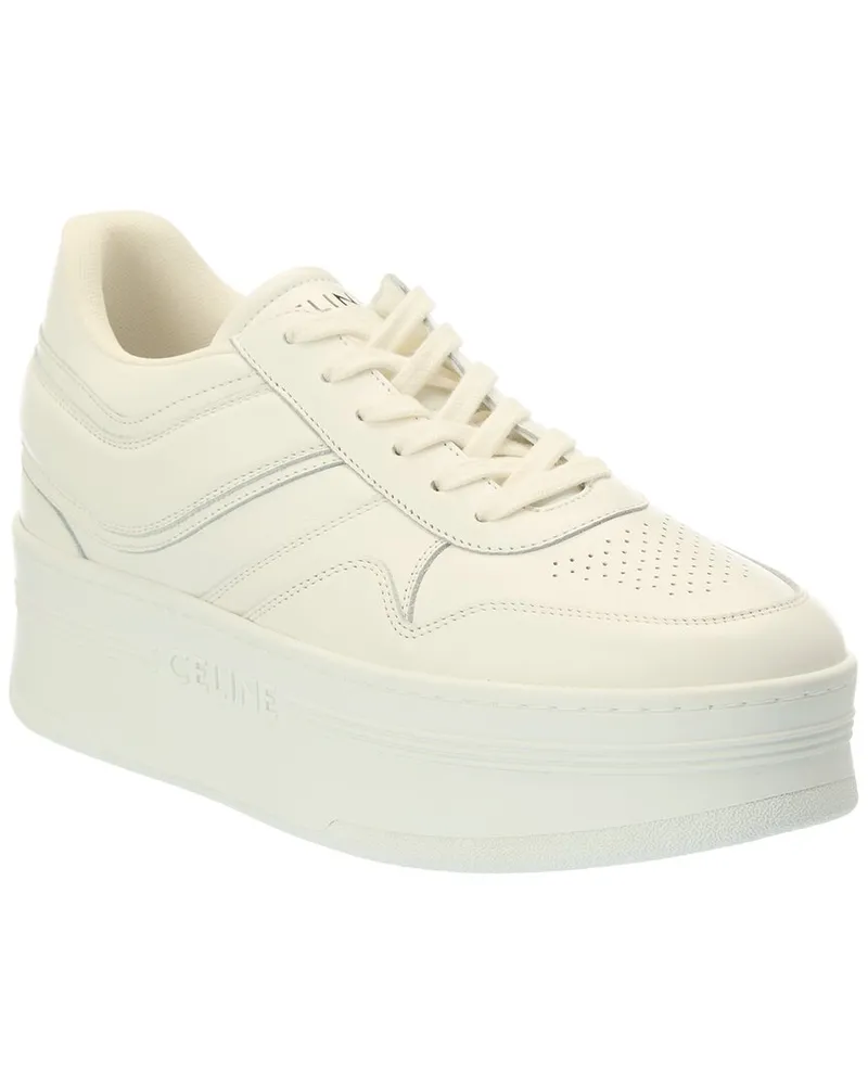 Celine Block Leather Sneaker White
