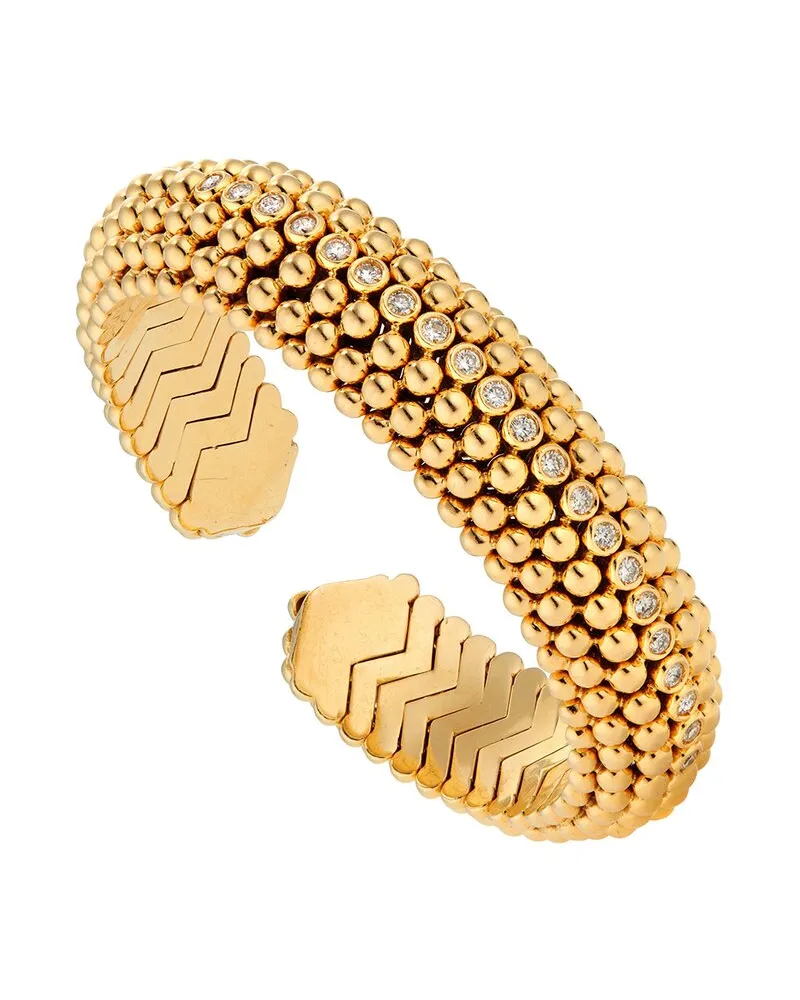 Bulgari 18K 1.00 ct. tw. Diamond Beaded Bracelet (Authentic Pre-Loved Nocolor