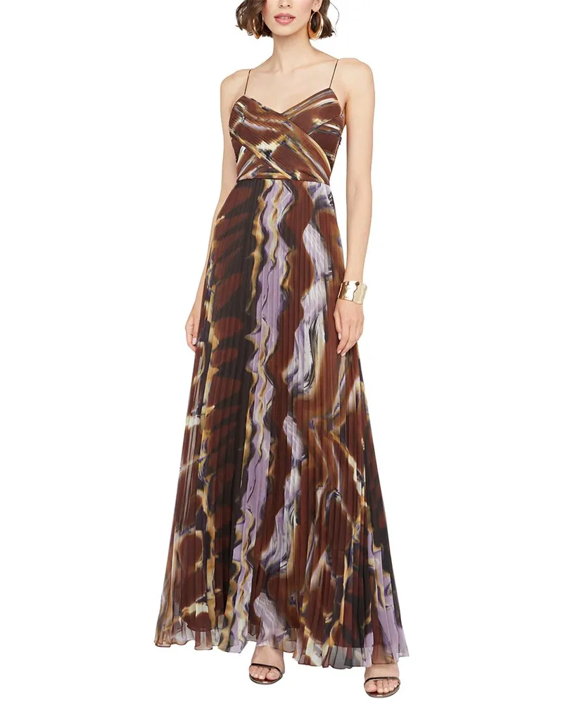 Halston Fosette Gown Nocolor