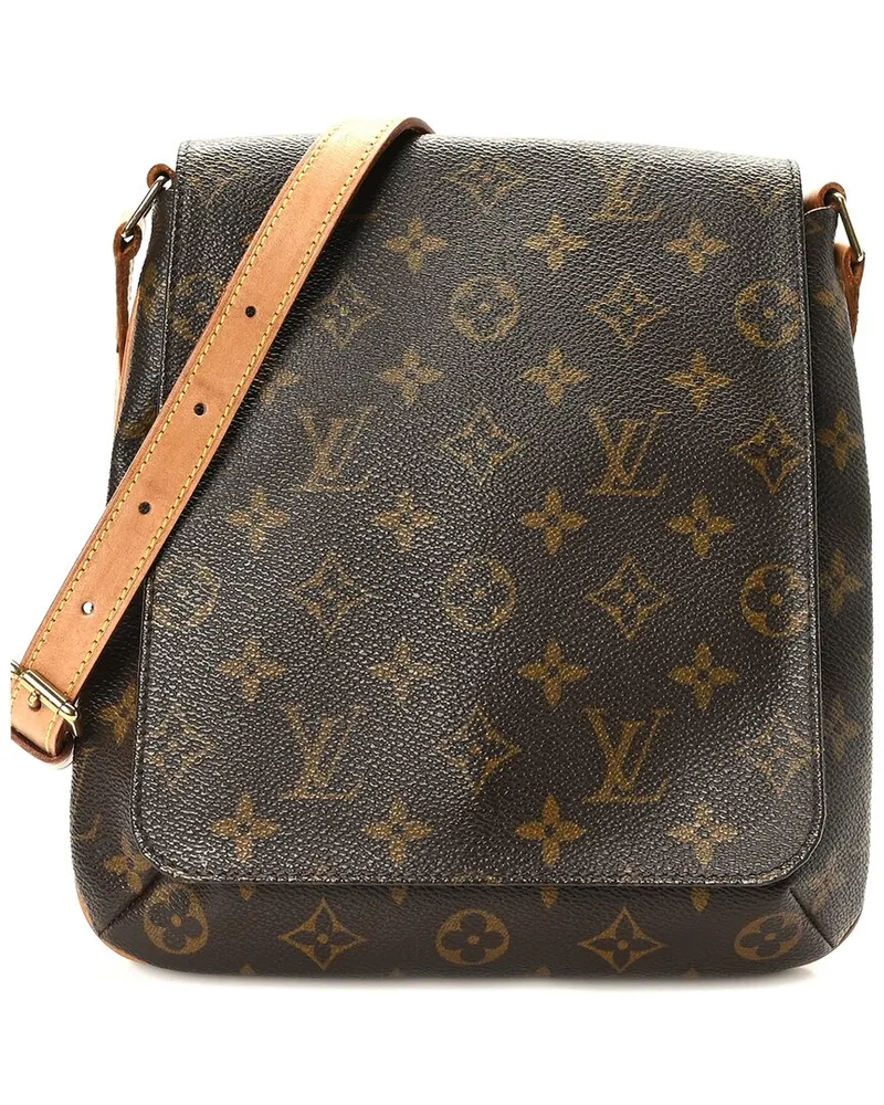 Louis Vuitton Brown Monogram Coated Canvas Musette Salsa Short Strap (Authentic Pre-Loved Nocolor