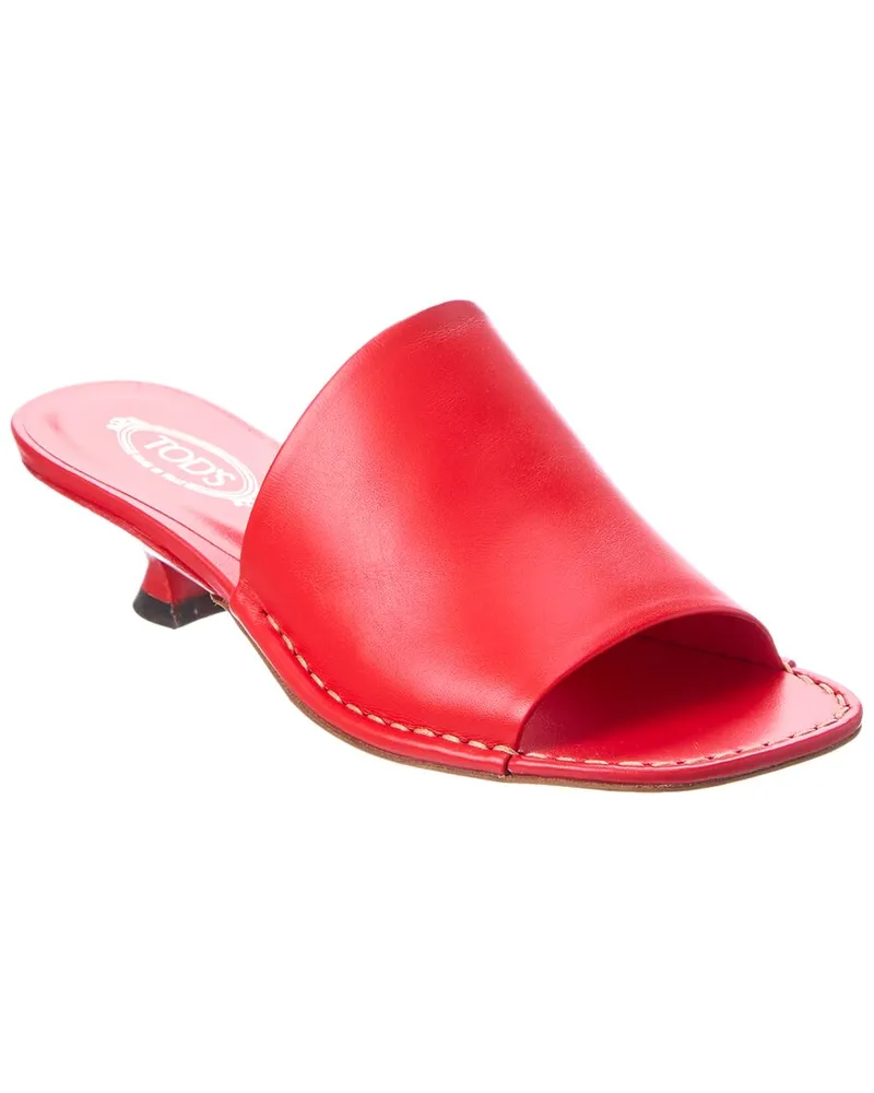 TOD'S TOD’s Leather Sandal Red