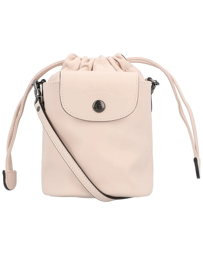 Longchamp Le Pliage Xtra XS Leather Bucket Bag Beige