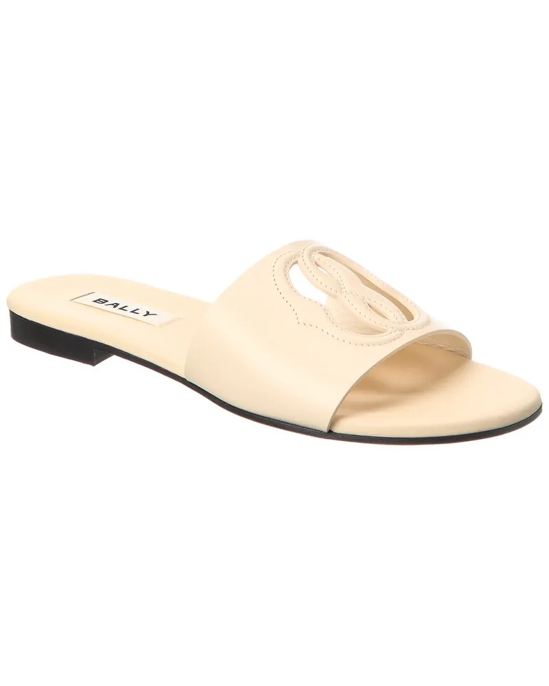 Bally Goldie Leather Sandal White