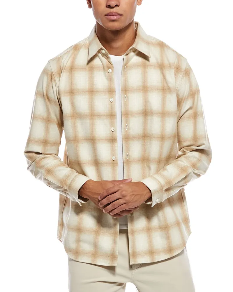 Theory Irving Shirt Brown