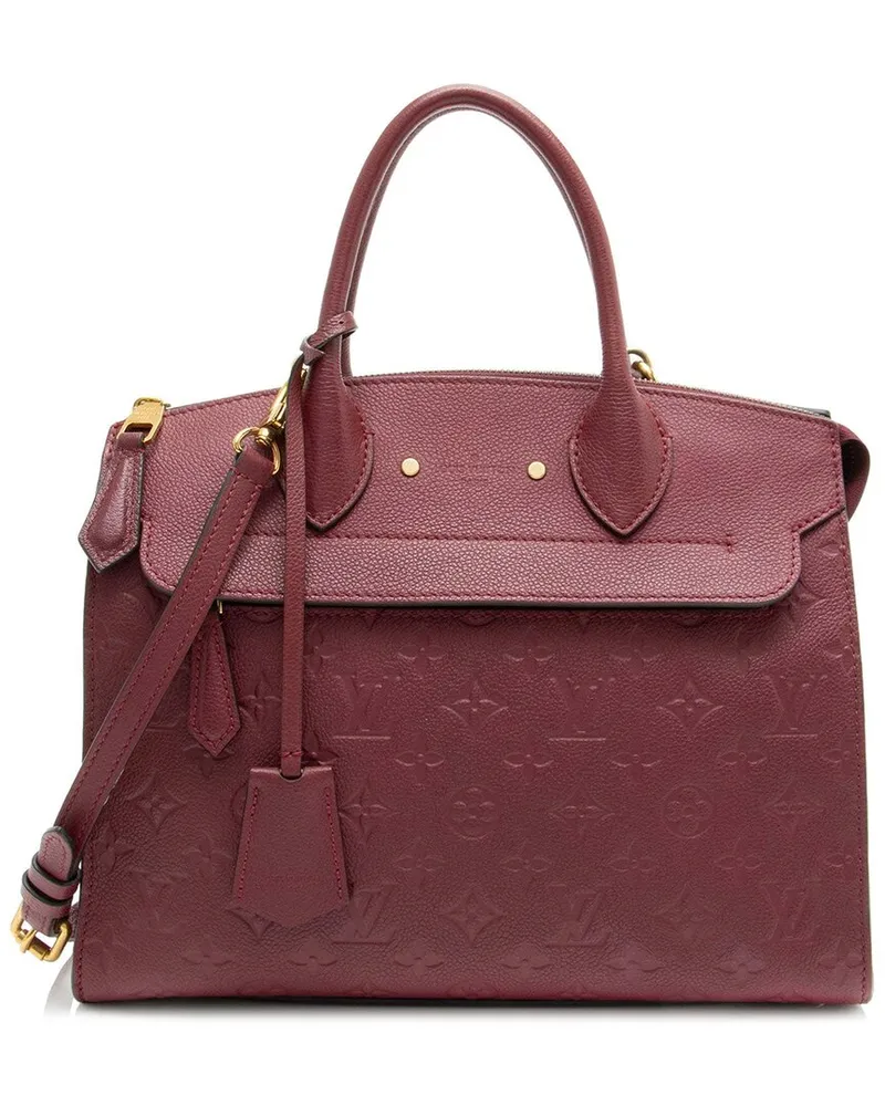Louis Vuitton Red Monogram Empreinte Pont Neuf MM (Authentic Pre-Loved Nocolor