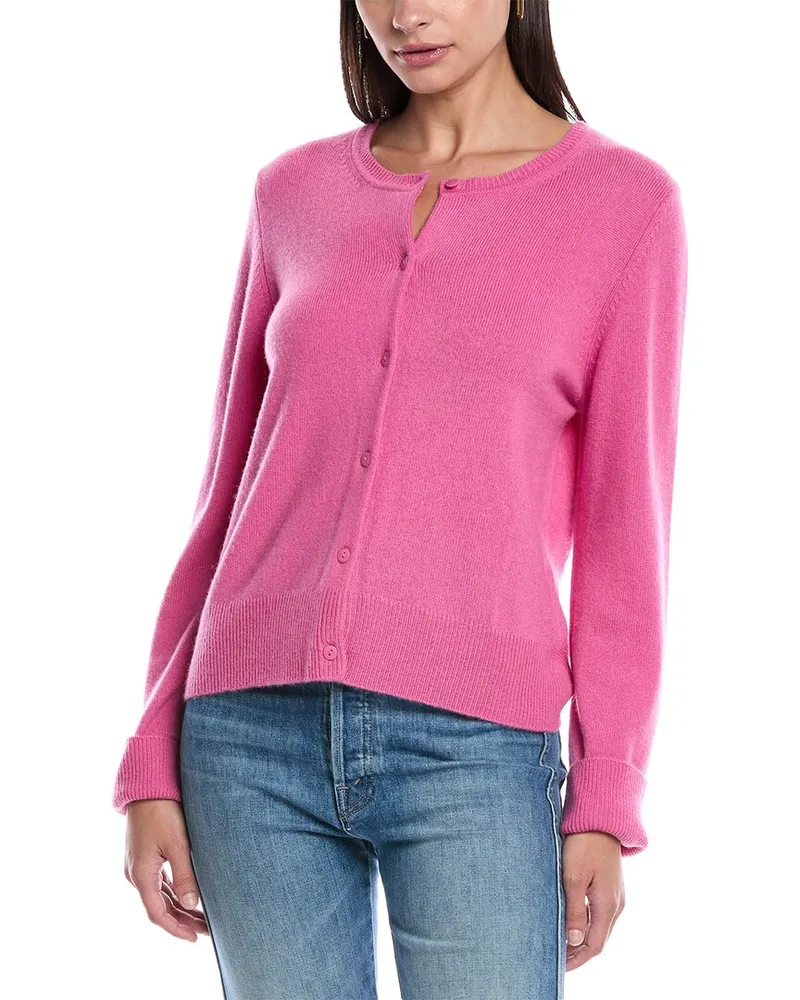 MARELLA Graphic Wool & Cashmere-Blend Cardigan Pink