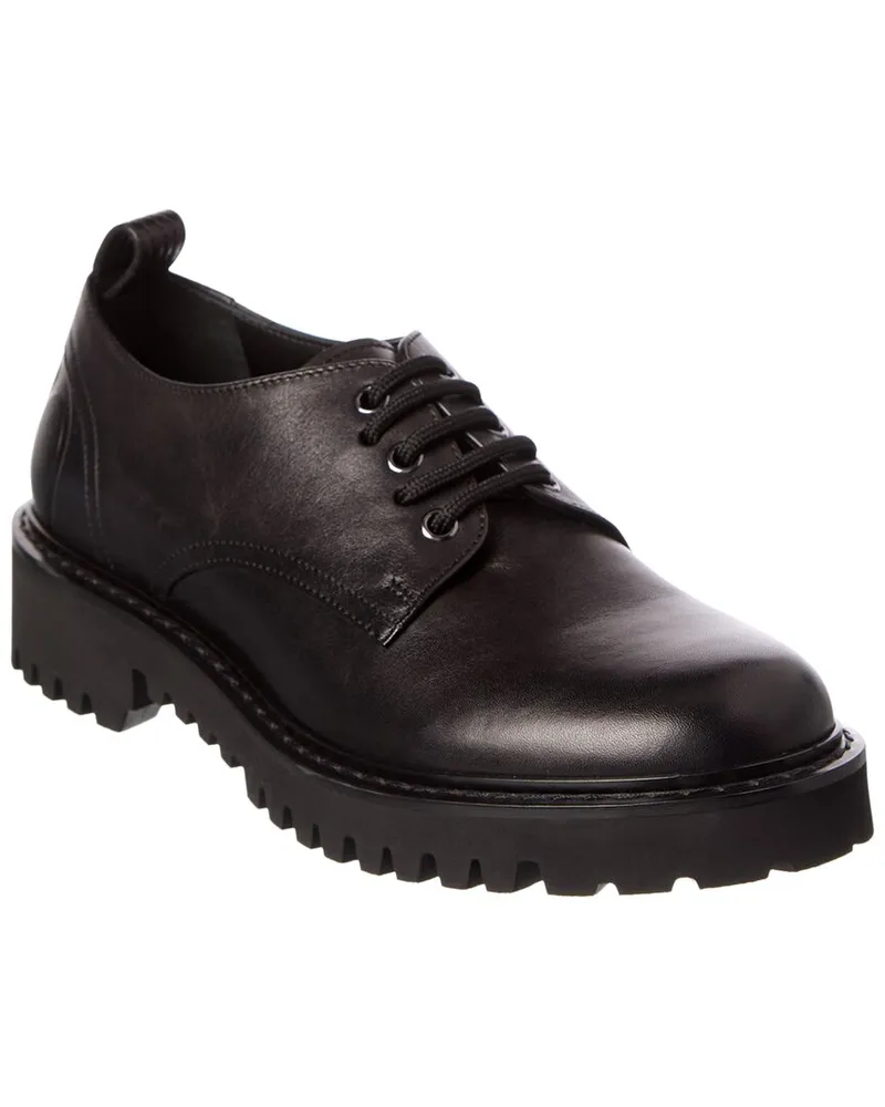 Valentino Garavani VLogo Leather Oxford Black