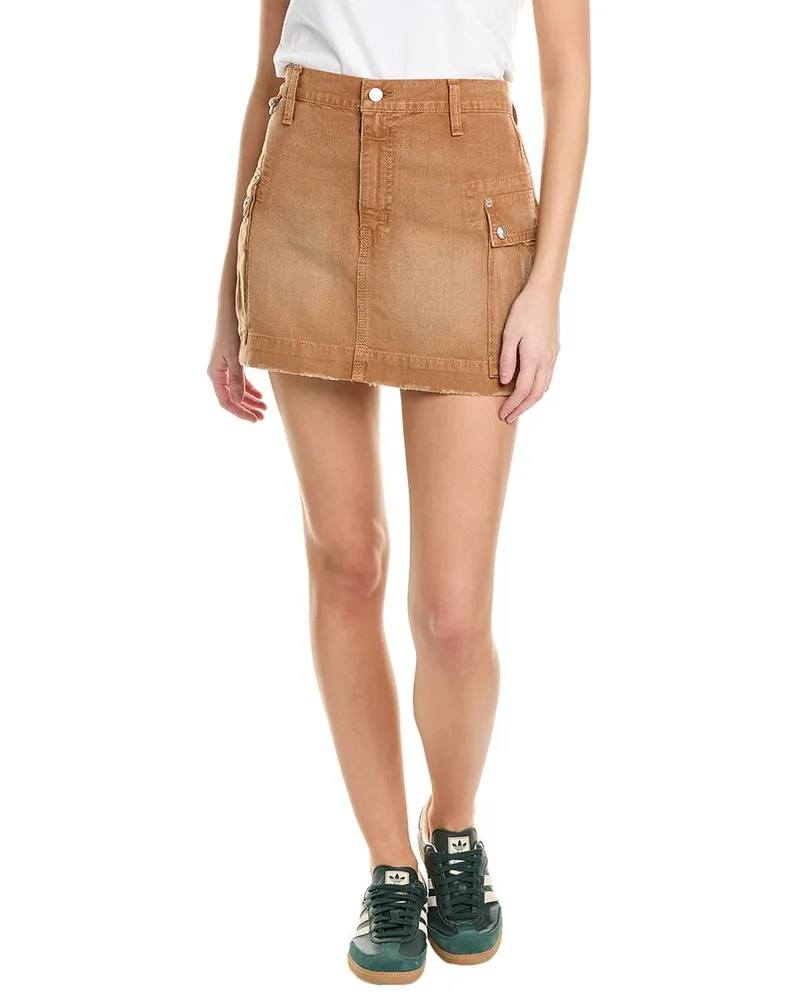 RE/DONE Cargo Skirt Brown
