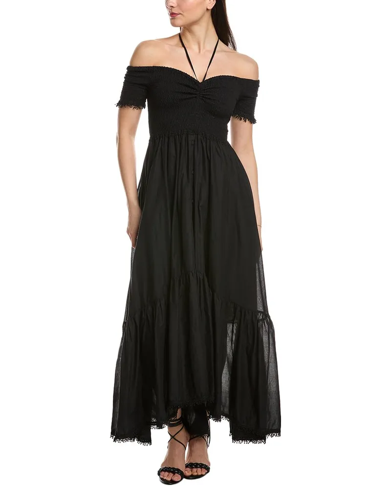 Charo Ruiz Sagitta Midi Dress Black