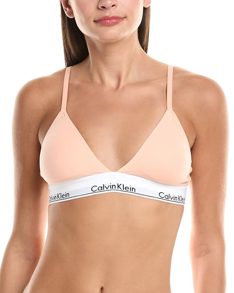 Calvin Klein Lightly Lined Triangle Bra Pink