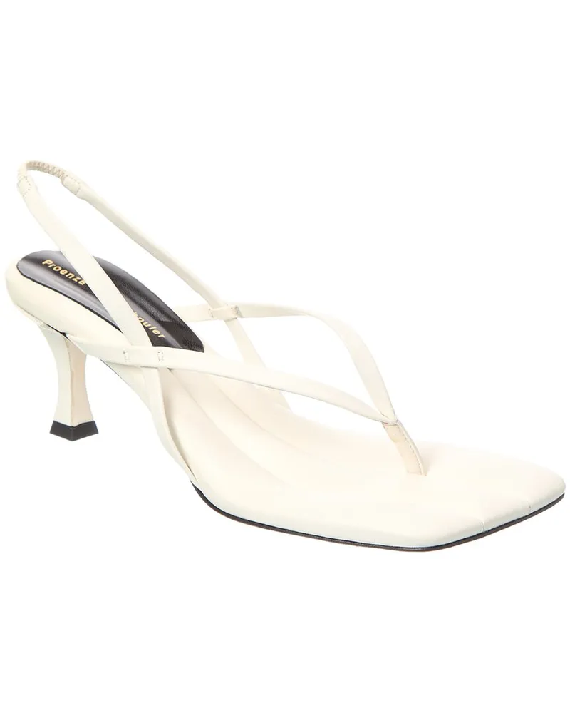 Proenza Schouler Leather Slingback Sandal White