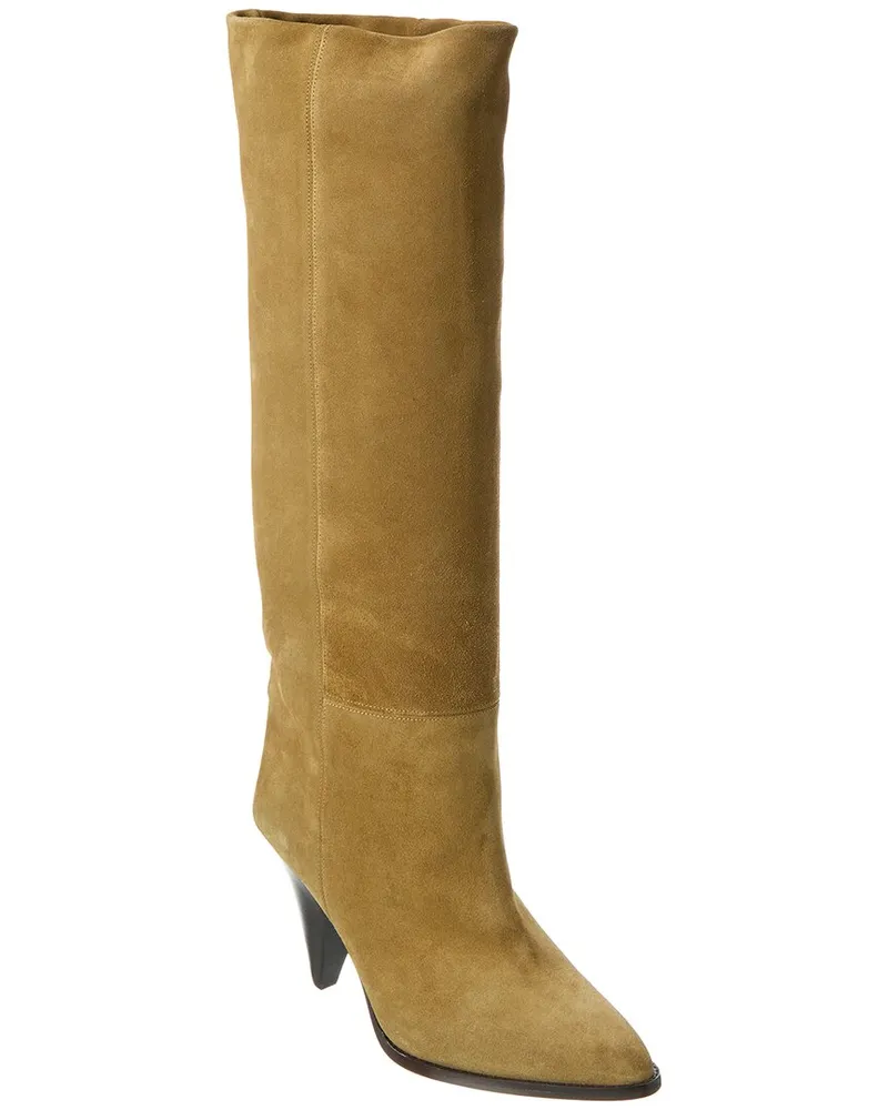 Isabel Marant Ririo Suede Knee-High Boot Brown