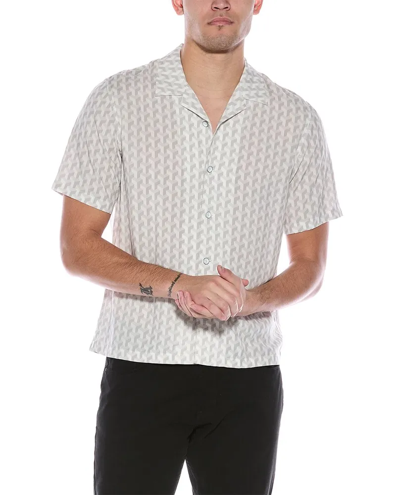 Rag & Bone Printed Avery Shirt White