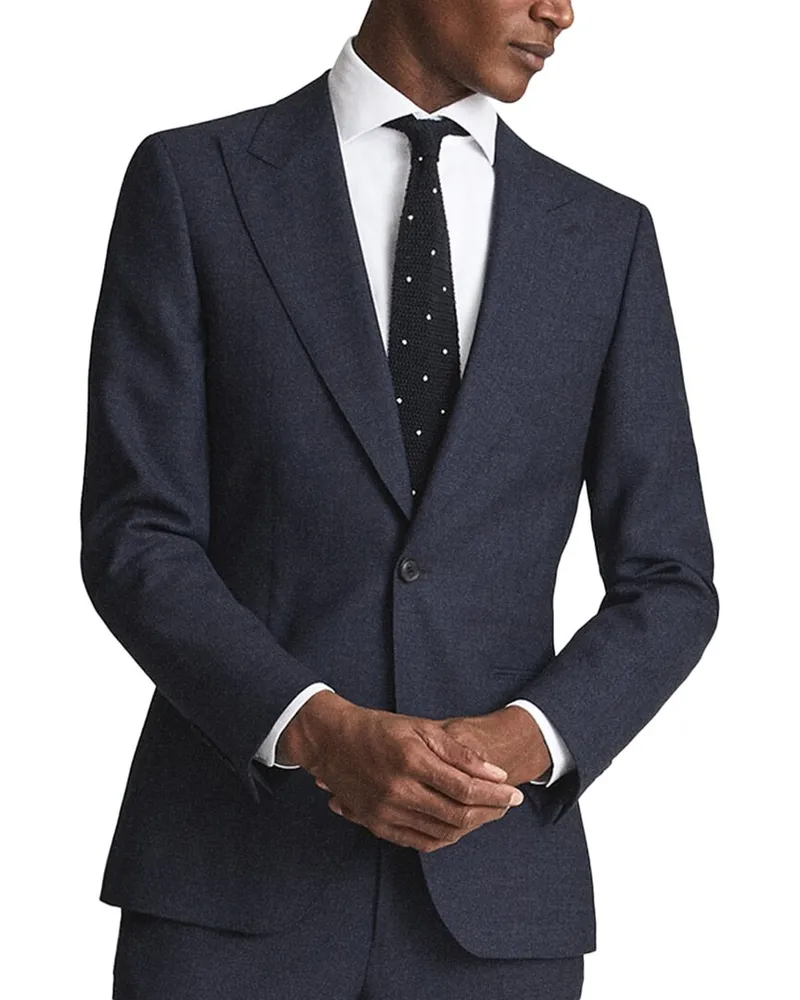 Reiss Hitch Wool Jacket Blue