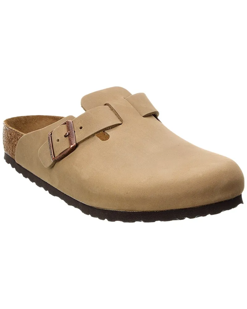 Birkenstock Boston BS Waxy Leather Clog Brown