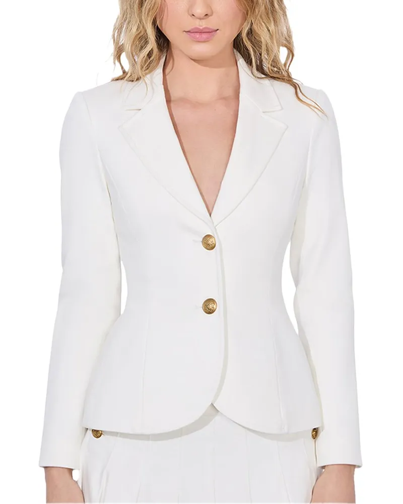 Alice + Olivia Iana Blazer White