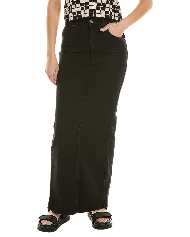 Mother Denim The Candy Stick Maxi Skirt Black