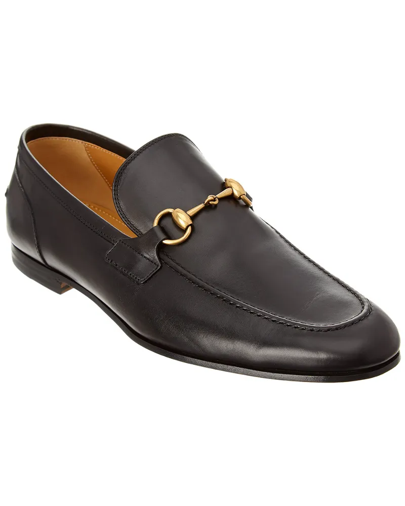 Gucci Jordaan Leather Loafer Black