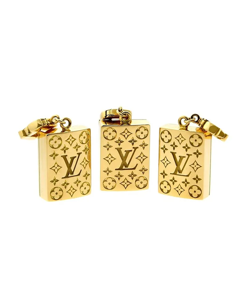 Louis Vuitton 18K Diamond Limited Edition Mahjong Tile Pendant Set (Authentic Pre-Loved Nocolor