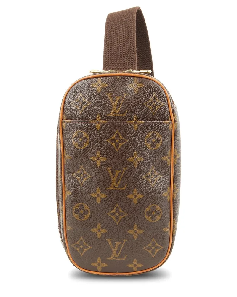Louis Vuitton Monogram Canvas Pochette Gange (Authentic Pre-Loved Brown