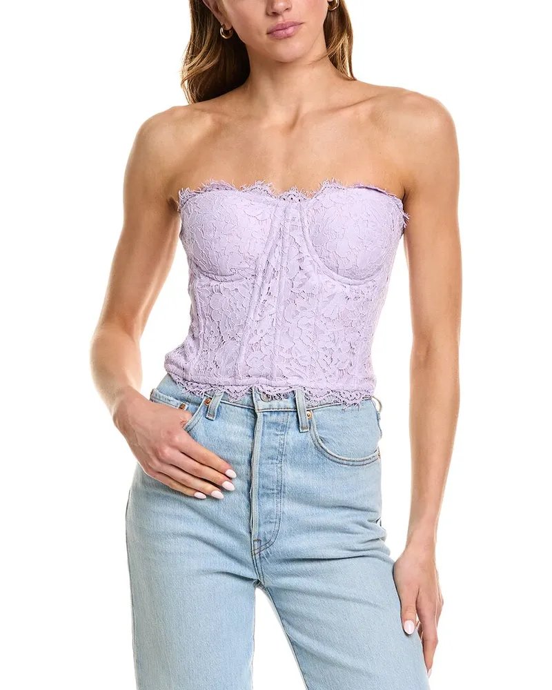 GENERATION LOVE Enya Lace Top Purple