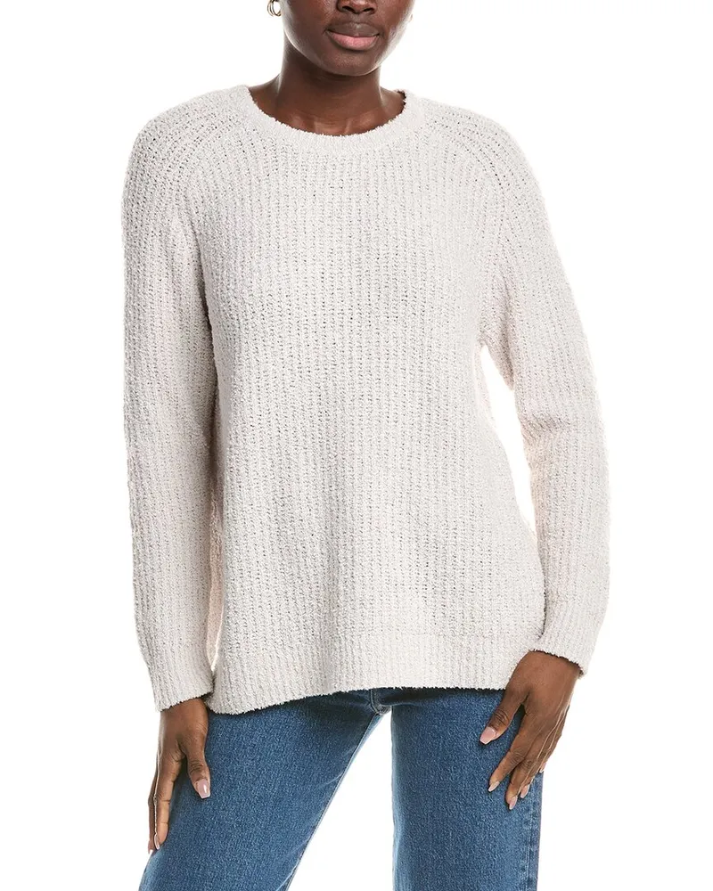 Eileen Fisher Cashmere-Blend Sweater White