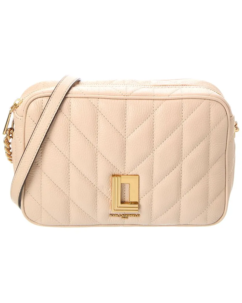 Karl Lagerfeld Lafayette Leather Crossbody Nocolor