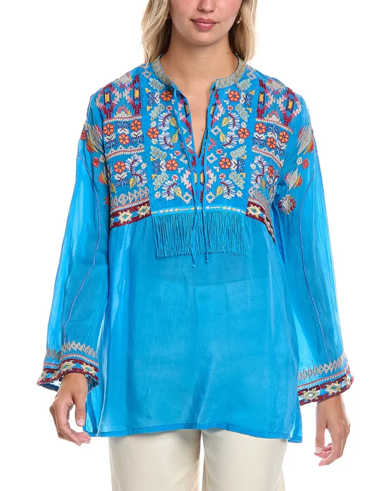 Johnny Was Coriander Tunic Blue