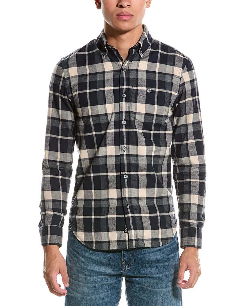 Todd Snyder + Champion Flannel Shirt Blue