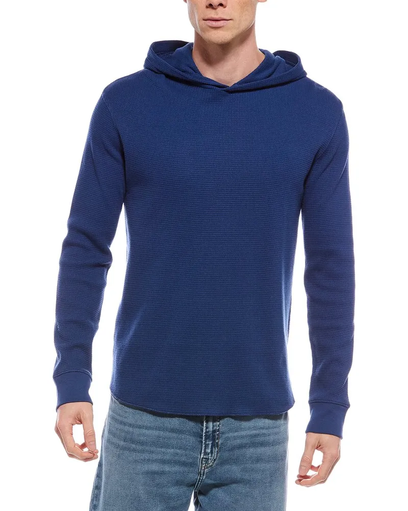 Vince Thermal Hoodie Blue