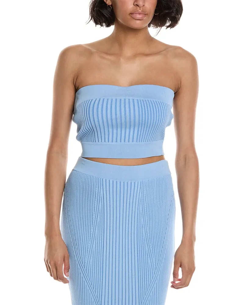 BCBGMAXAZRIA Sweater Tube Top Blue