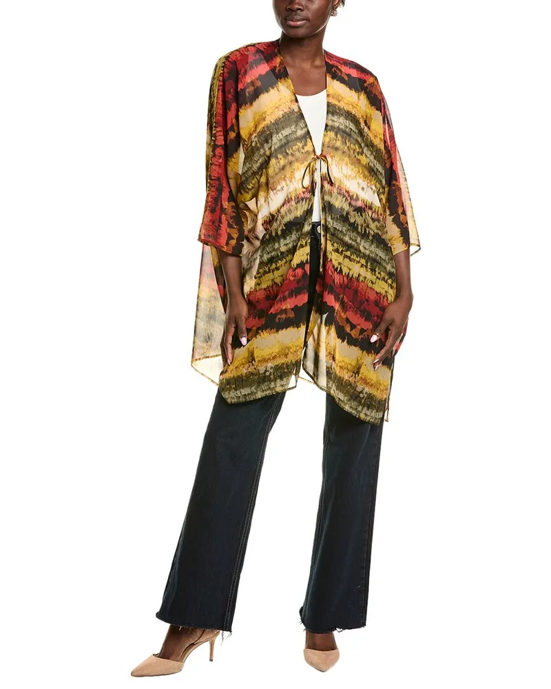 Anne Klein Scarf Kimono Green