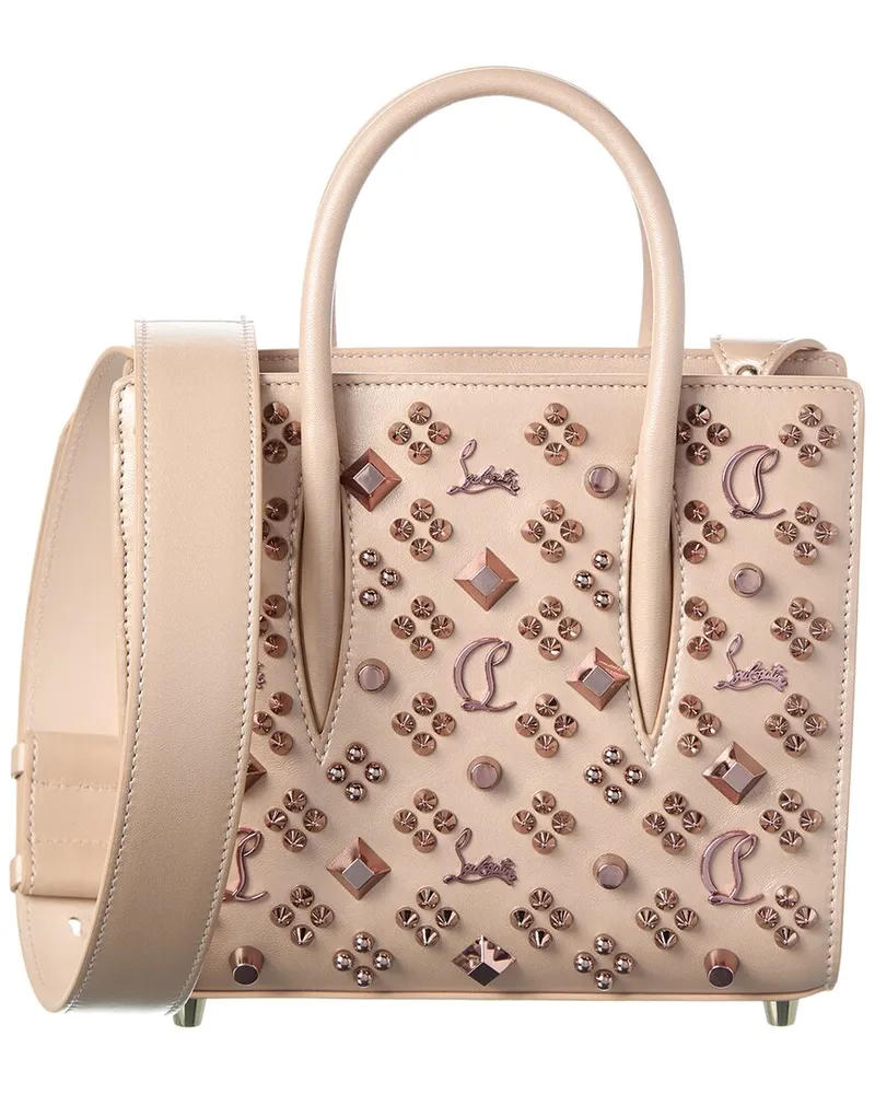 Christian Louboutin Paloma Mini Leather Top Handle Tote Pink