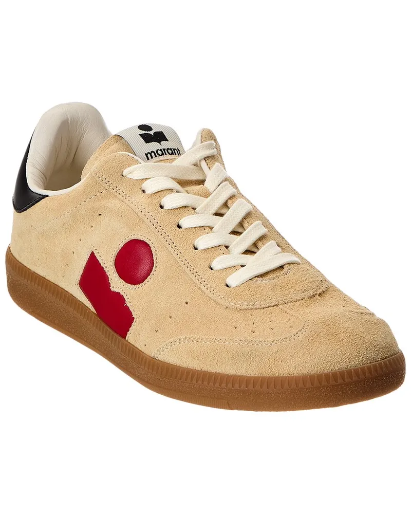Isabel Marant Bryce Suede & Leather Sneaker Beige