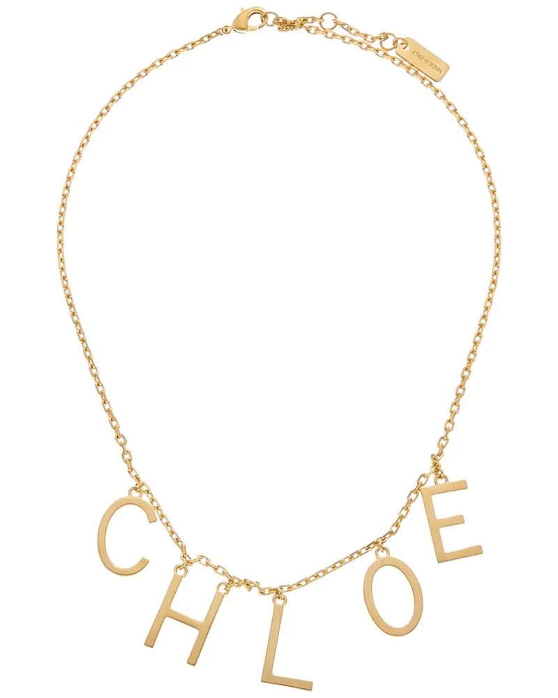 Chloé Logo Necklace Nocolor