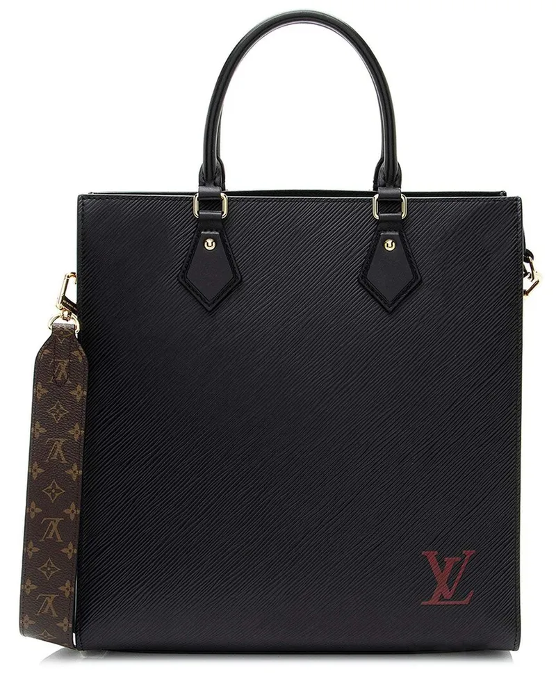 Louis Vuitton Black Epi Leather Sac Plat PM (Authentic Pre-Loved Nocolor