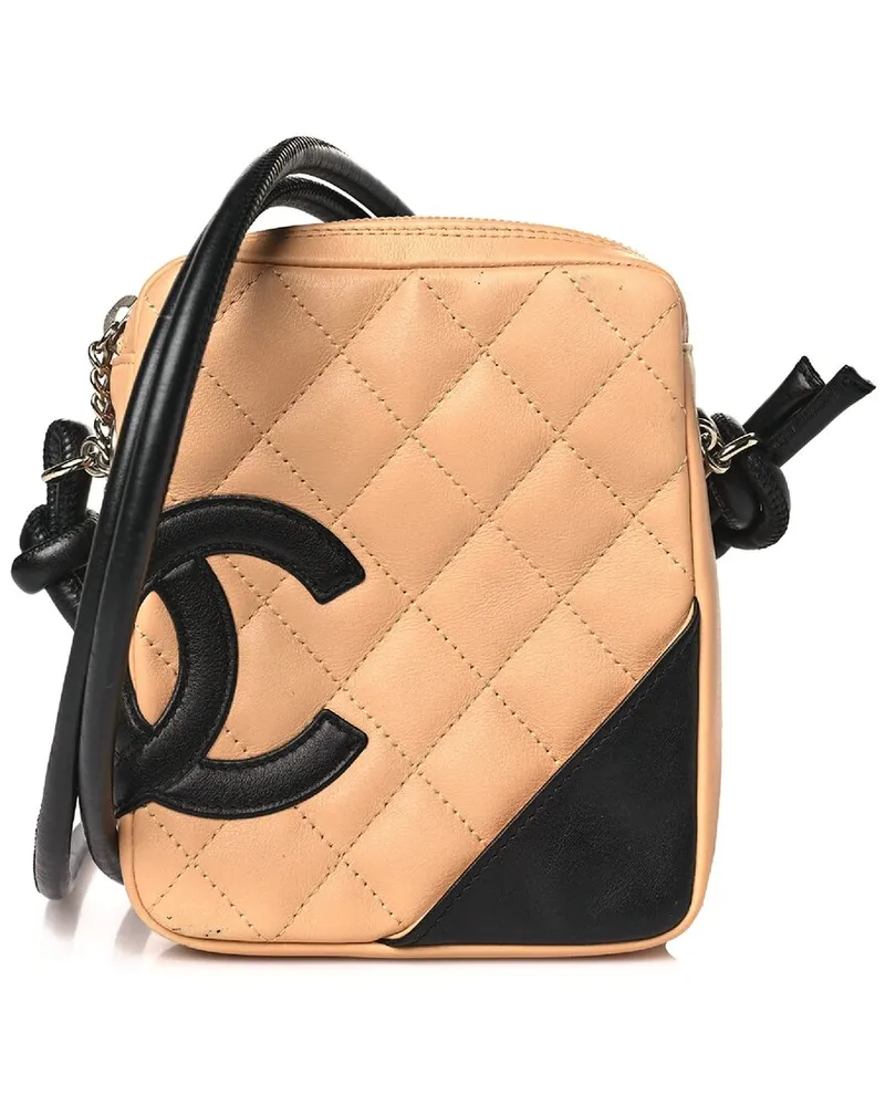Chanel Beige Leather Cambon Crossbody (Authentic Pre-Loved Nocolor