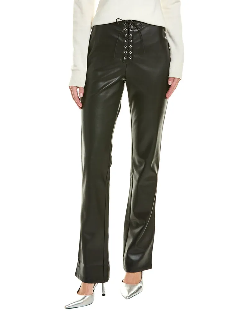 WeWoreWhat Lace Front Pant Black