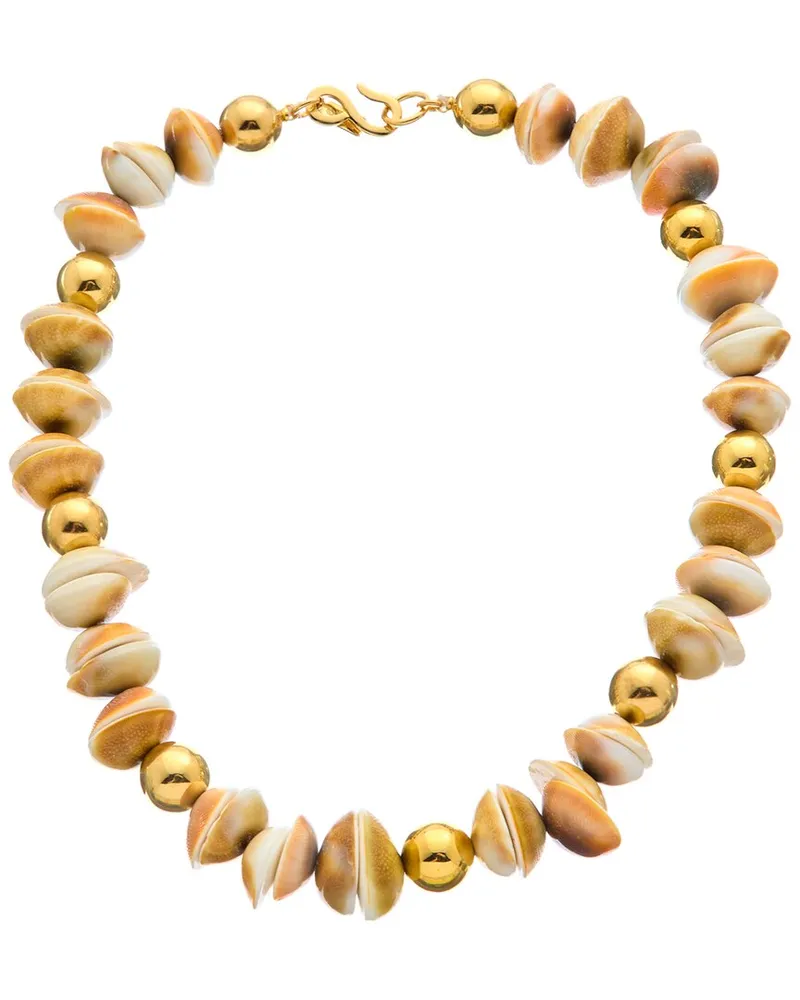 Kenneth Jay Lane 18K Plated 16mm Pearl Necklace Nocolor