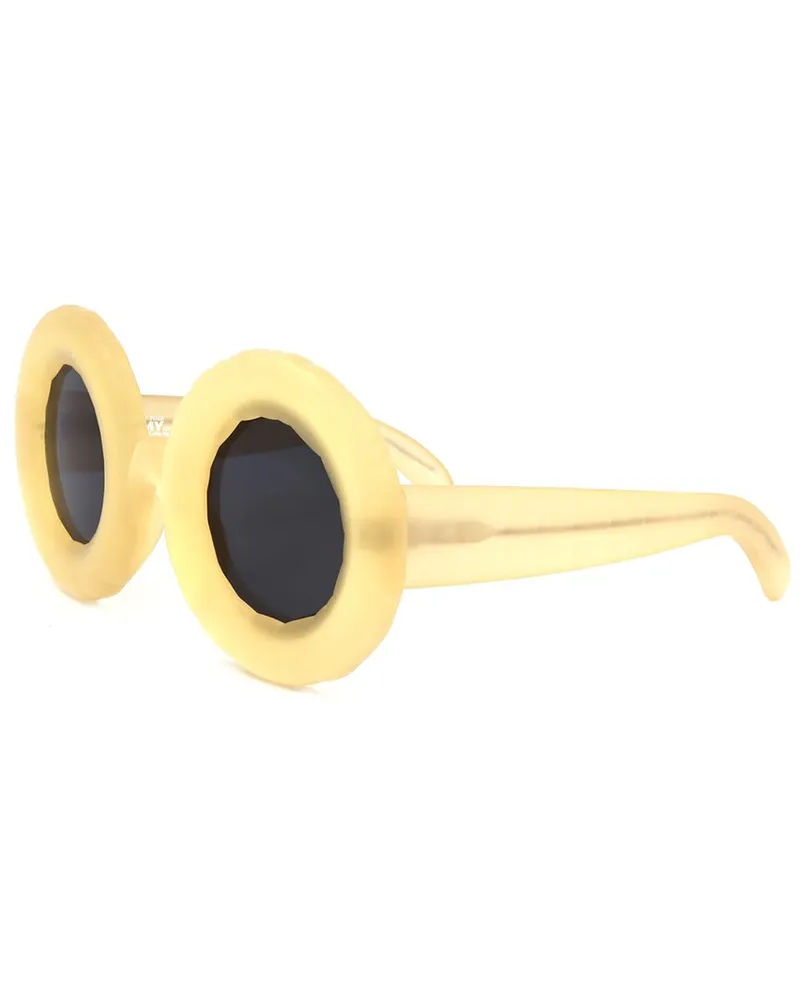Linda Farrow Jeremy Scott by  Unisex JSPOOL 48mm Sunglasses Yellow