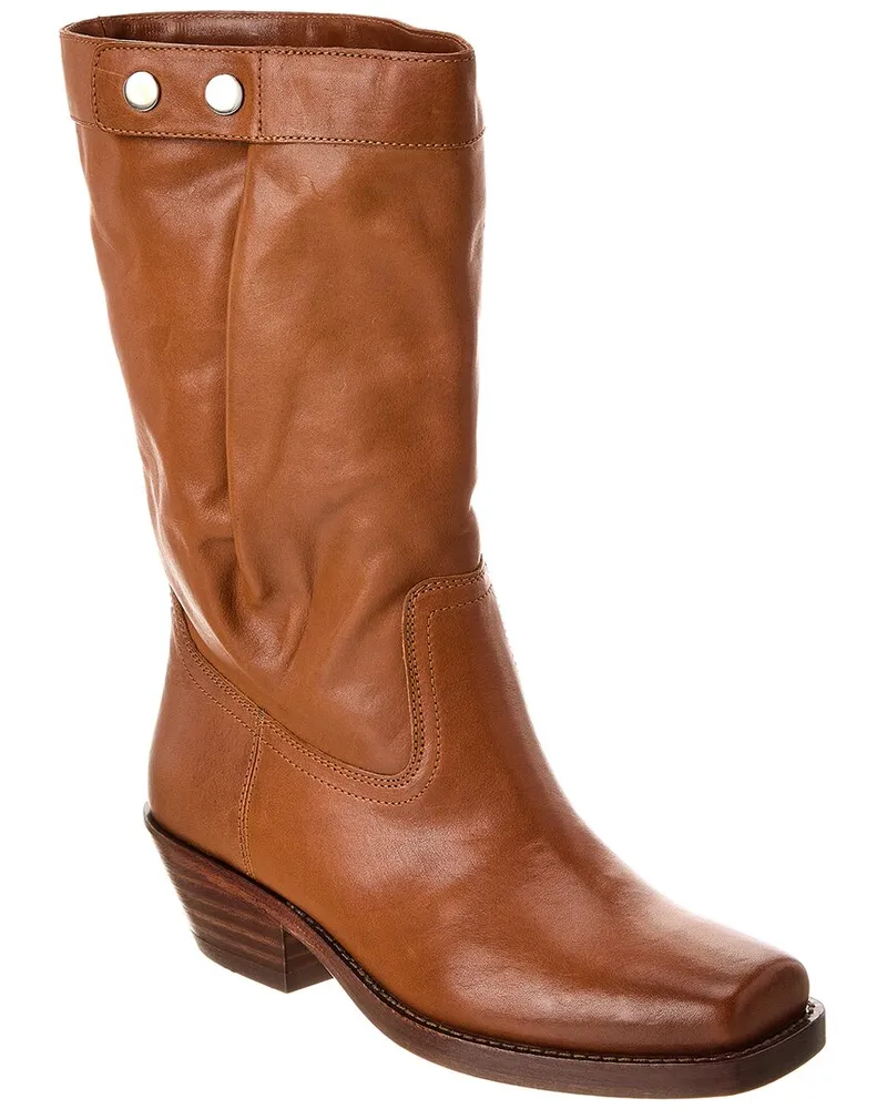 Isabel Marant Ademe Leather High Boot Brown