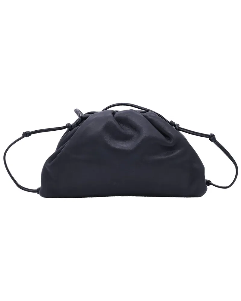 Bottega Veneta Black Leather Mini Pouch Shoulder Bag (Authentic Pre-Loved Nocolor