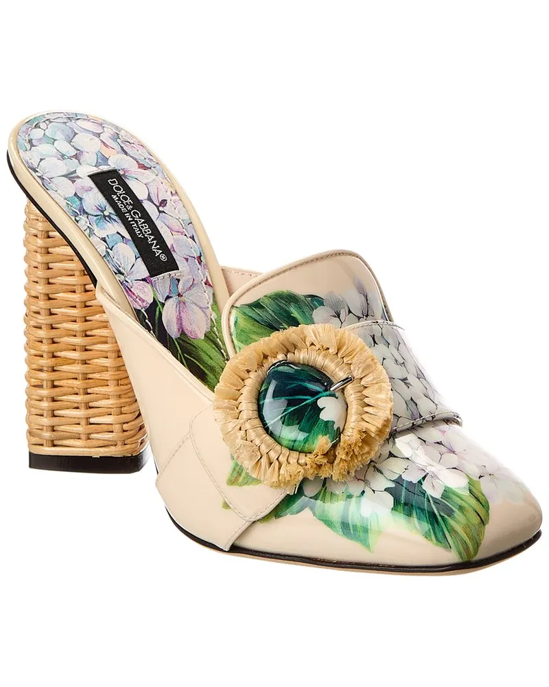 Dolce & Gabbana Patent Pump White