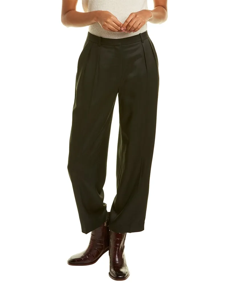 Theory Sleek Crop Trouser Green