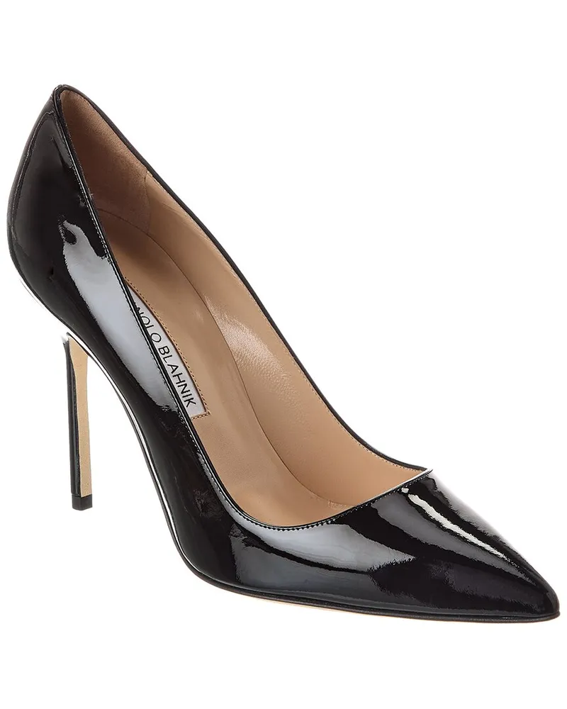 Manolo Blahnik BB 105 Patent Leather Pump Black
